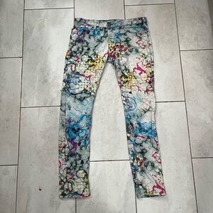 Versace Jeans Collection Multicolor Abstract Pants